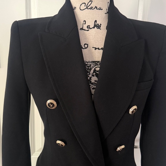 Zara Black Double-Breasted Women's Blazer - Picture 3 of 13